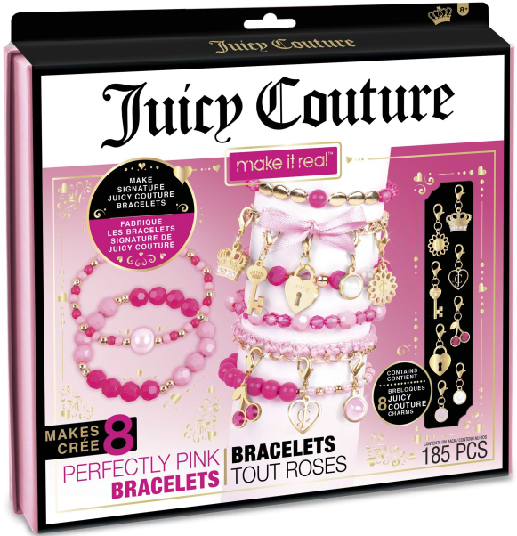 Набір для виготовлення прикрас Make it Real Juicy Couture Рожевий стиль 185 шт. (MR4413)